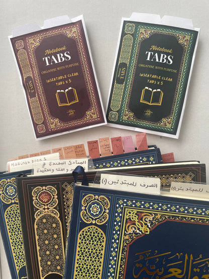 Clear Insertable Notebook Tabs