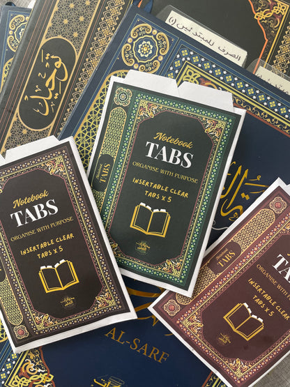 Clear Insertable Notebook Tabs